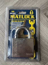 Image of Matlock 2609 Heavy Duty Steel Padlock with Keys High Security MTL-950-2609K