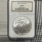 2006 $1 American Silver Eagle NGC MS69 Brown Label