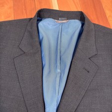 Oak Hill Blazer Mens 50R Gray 2 Button Sport Coat Stretch Single Vented