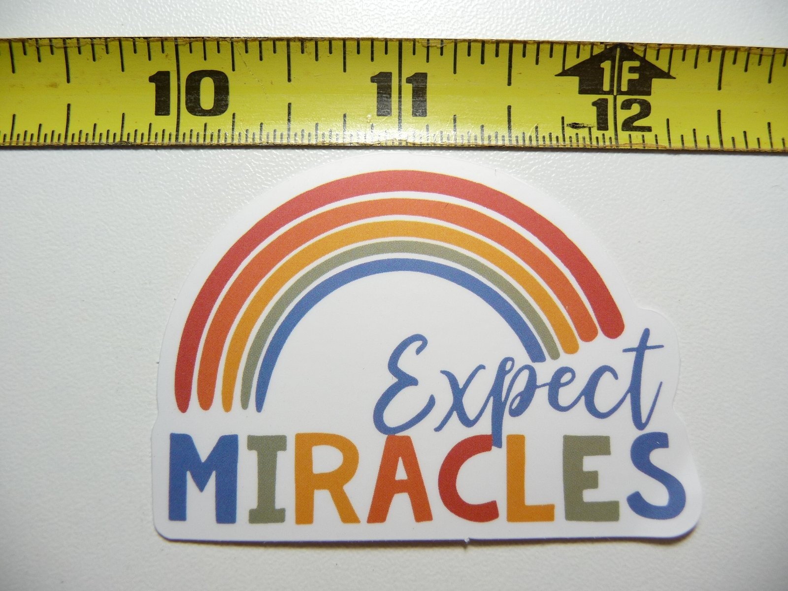 Expect Miracles Decal Sticker for Motivation Positivity and Kindness