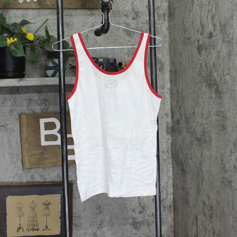 Disney Juniors Mickey Track & Field Graphic Tank Top White M | eBay