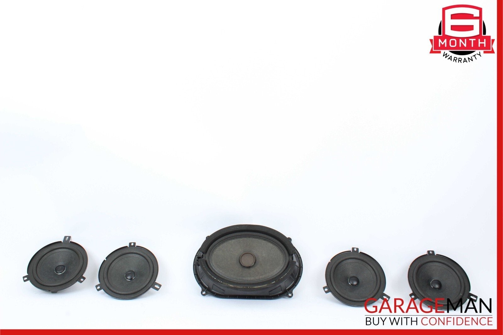 14-17 Maserati Ghibli Rear Sound Audio Subwoofer w/ Speaker Set of 4 Pc OEM