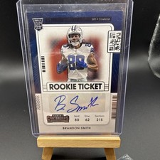 Panini 2021 Contenders Rookie Ticket Brandon Smith #290 Autograph Cowboys NFL