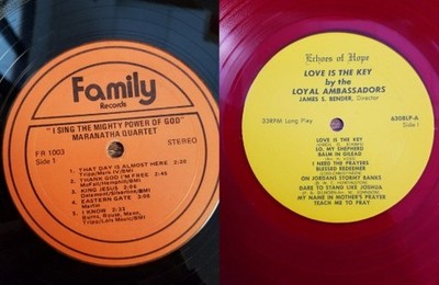 Lot of 2 Vinyl LP Country Gospel - Maranatha Quartet - Loyal Ambassadors