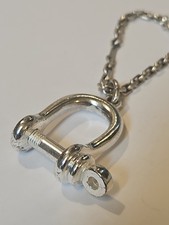 Schlüsselanhänger SCHEKEL Echt Sterling Silber 925 Mit Kette Vintage 80er Jahre 