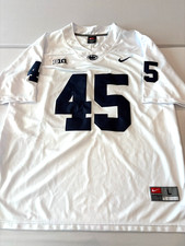 USED Nike NCAA Penn State Sean Lee white Football Jersey size L sewn SEE PICS