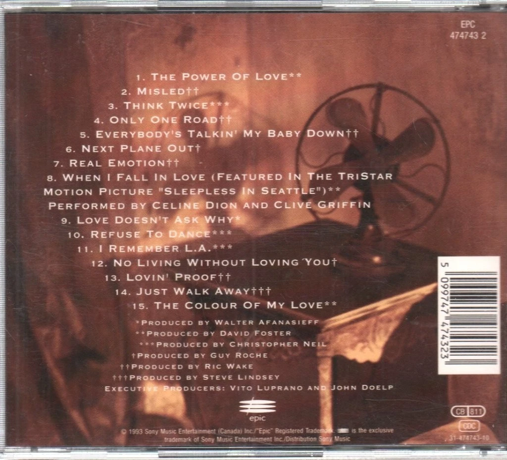 Celine Dion Color De Mi Amor CD Austria Epic 1993 4747432