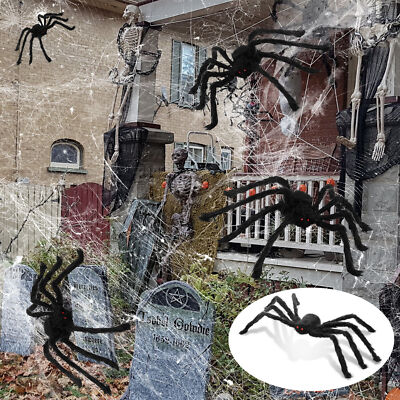 Gaint Large Halloween Spider Haunted House Prop Indoor Outdoor Scary Party Decor