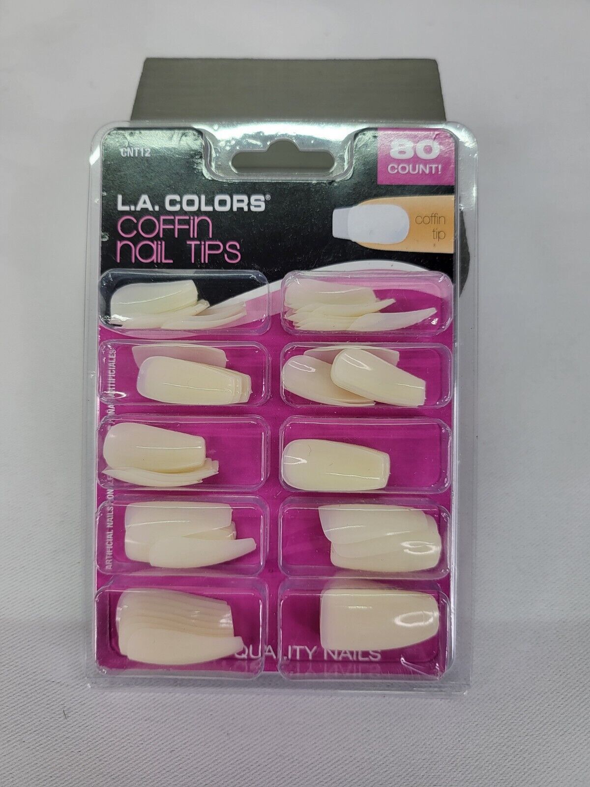 L.A. Colors Coffin Nail Tips 80 Count CNT 12 | eBay