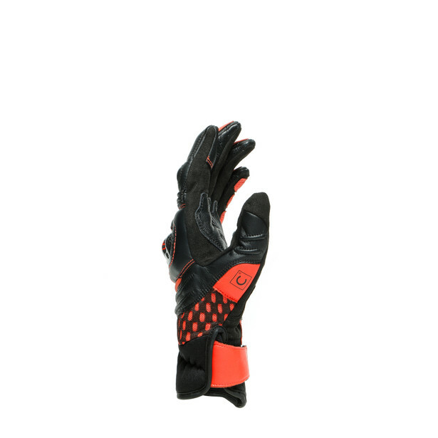 New Dainese Carbon 3 Short Gloves Men's XL Black/Red #201815929