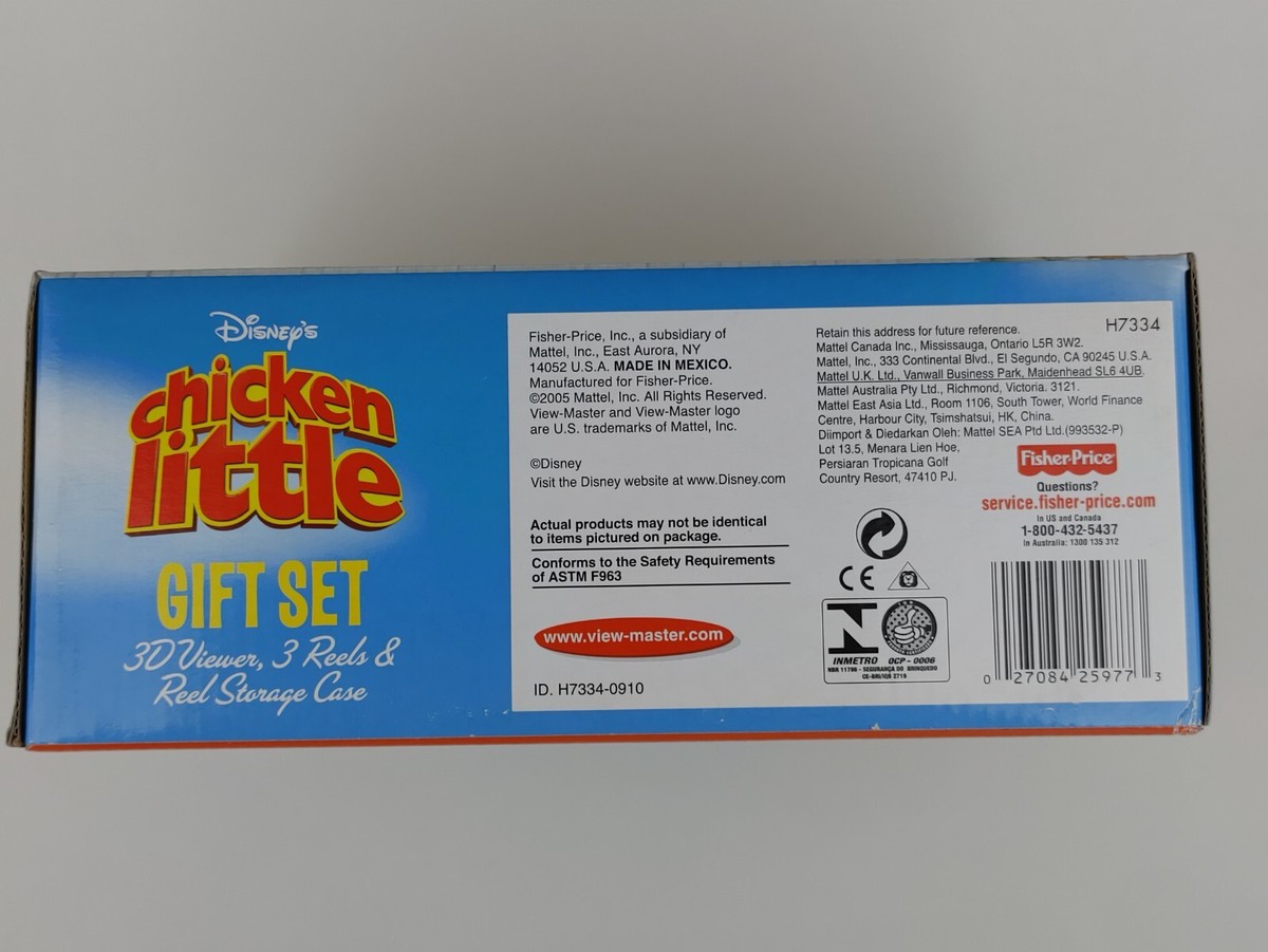 Chicken Little Disney Viewer & 3D Reels Gift Box Set 2005 H7334