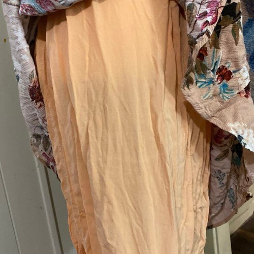 Illa Illa Dress Womens Medium Peach Floral Maxi Cottagecore Fairycore Casual - Picture 6 of 9
