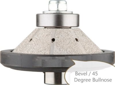 3/16'' 1/2'' Diamond Profiling Wheel Router Bit Concrete Granite Bevel Bullnose