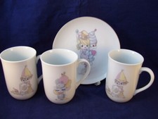 Enesco Precious Moments 4pc Lot Dessert Plate...
