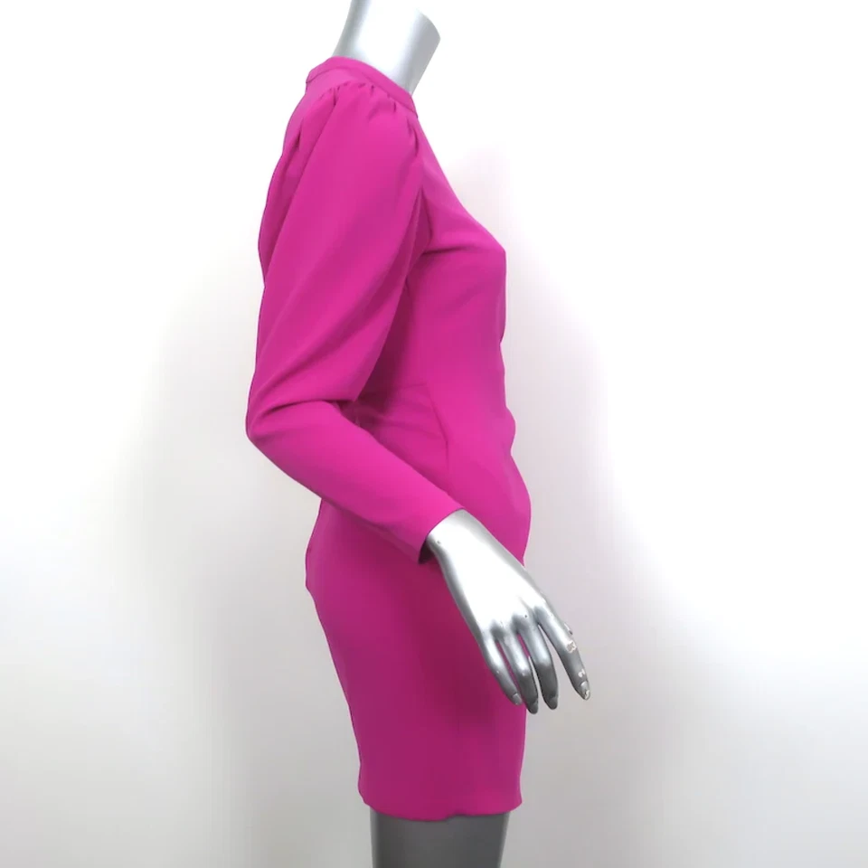 A.L.C. Mini Vestido Jane Impactante Rosa Crepé Talla 0 Foto 3 de 4