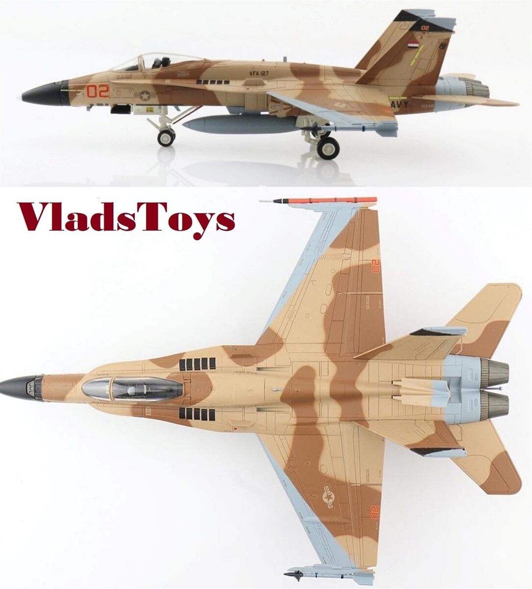Hobby Master 1/72 F/A-18A Hornet USN VFA-127 Cylons, Cylon 02 NAS Fallon HA3565 Hobby Master 1/72 F/A-18A Hornet USN VFA-127 Cylons, Cylon 02 NAS Fallon HA3565