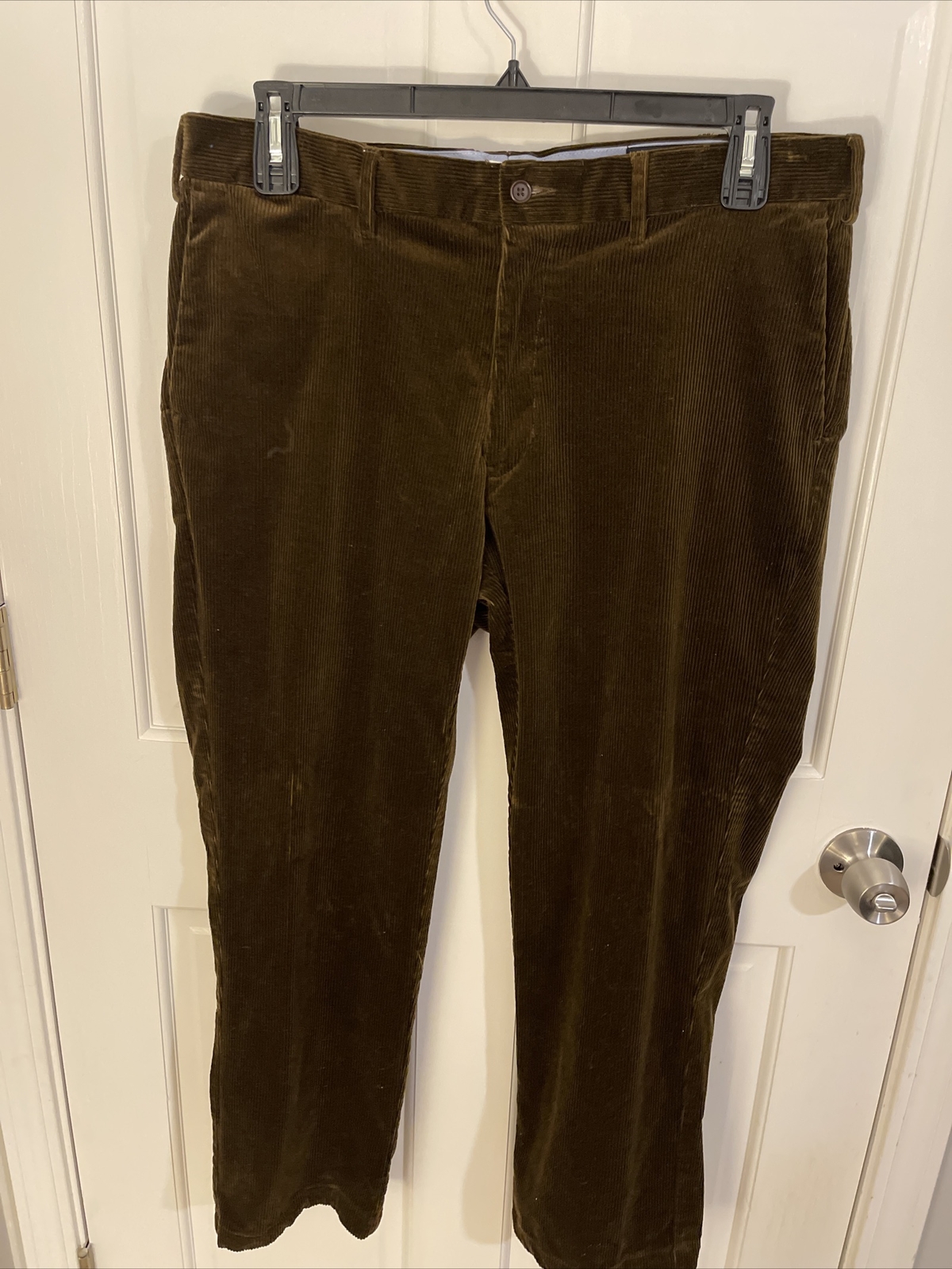 Ralph Lauren mens corduroy pants brown size 36x27 slim fit casual