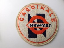 NEWMAN CARDINALS BASEBALL TEAM VINTAGE PATCH LARGE JACKET BADGE SOUVENIR