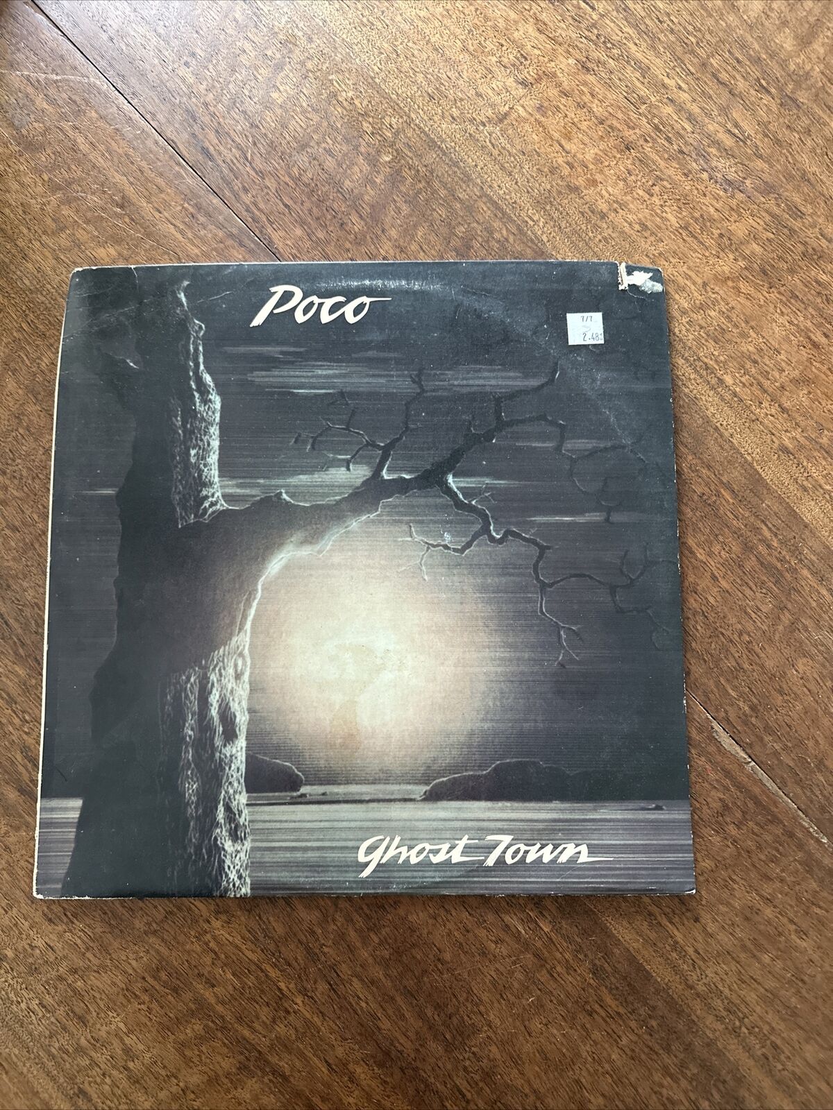NM 1982 Poco Ghost Town LP Album Atlantic Records 80008-1