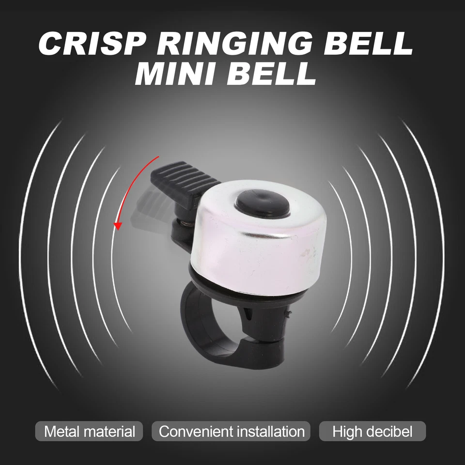 Campana de bicicleta de aluminio Campana de bicicleta clásica Manillar de bicicleta Campana de anillo para adultos Niños Foto 4 de 4