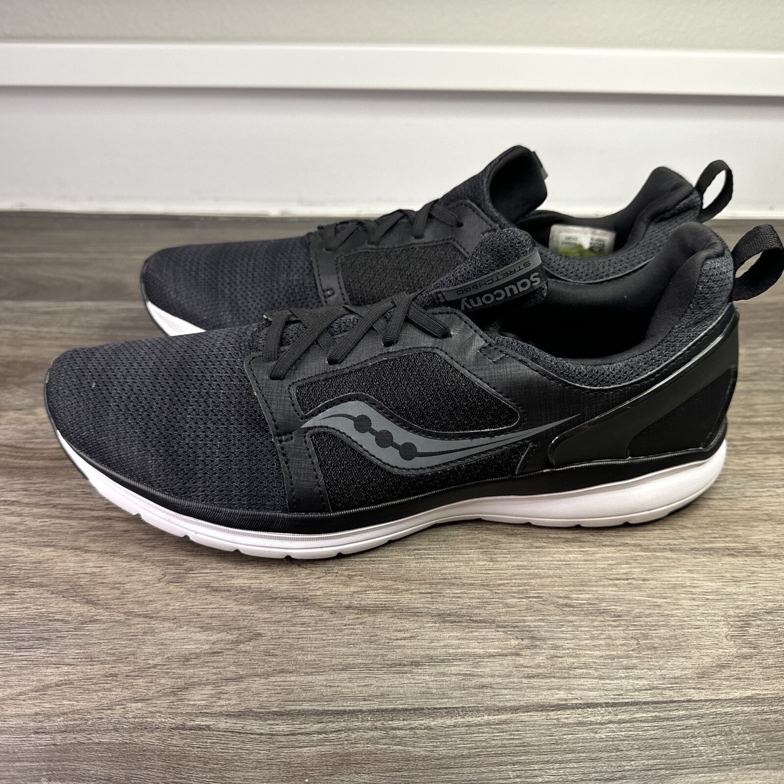 SAOLA Scarpe Saucony Elasticizzate And Go Uomo Taglia 11 5 Sneakers Running Jog Nero S40029 1