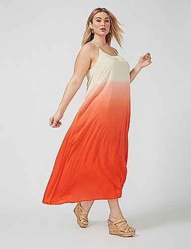 Lane Bryant Ombre Maxi Dress Size 14/16 