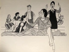 Donna Lynne Champlin Signed Al Hirschfeld Print - HOLLYWOOD ARMS - Broadway