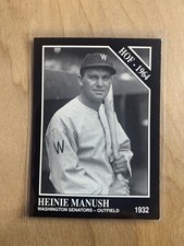 1991 CONLON COLLECTION - TSN - HEINIE MANUSH - #63 SENATORS -