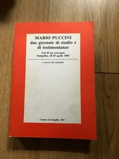 MARIO PUCCINI atti del convegno 1985 comune di senigallia