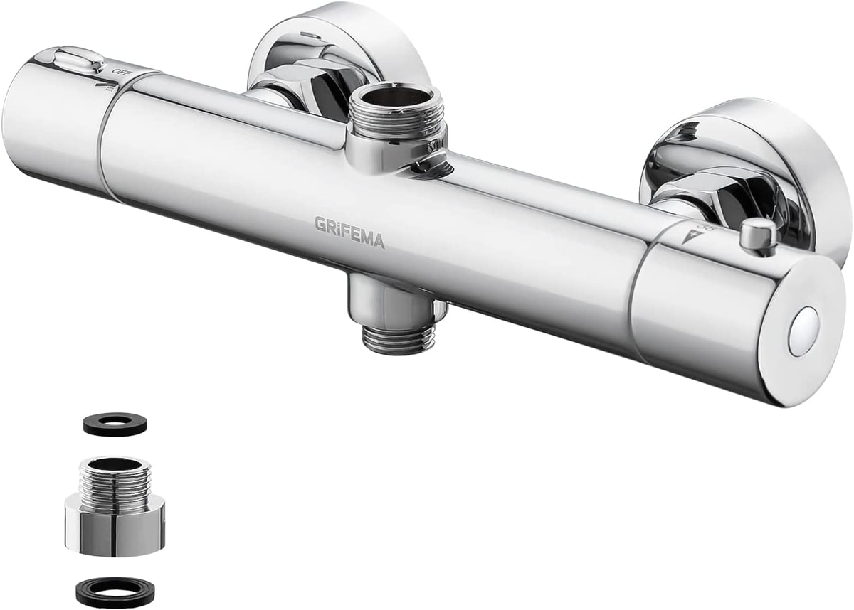 Rubinetto Termostatico Berlin Per Doccia - Cromo, Sicurezza Antiscottatura, Risparmio Idrico - Foto 7