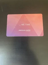 Springhill Suites Hotel Key Card “…Me Time”