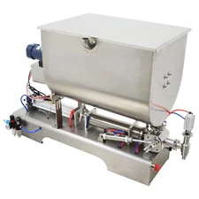 Paste Filling Machine with Horizontal Heating Mixing Hopper 100-1000ml 1500W