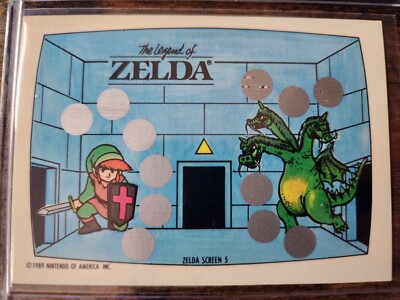 1989 Topps Nintendo Legend of Zelda Screen 5 Scratch-Off #5 Link