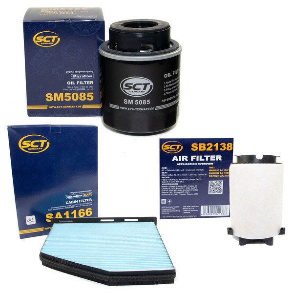 Inspektionspaket Filterset SCT FüR Audi A3 Seat Altea Leon Skoda Yeti VW Caddy-image