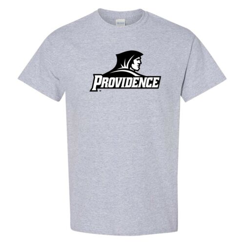 Providence Friars Primary Logo - Collegiate Short Sleeve T Shirt - Sport Grey - Picture 1 of 7