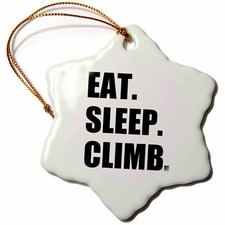 3dRose Eat Sleep Climb - passionate rock climber text - climbing sport hobby 3 i