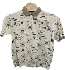 Vintage Wrangler Men's Medium Colorblock Aztec Polo Shirt Cowboy Southwest