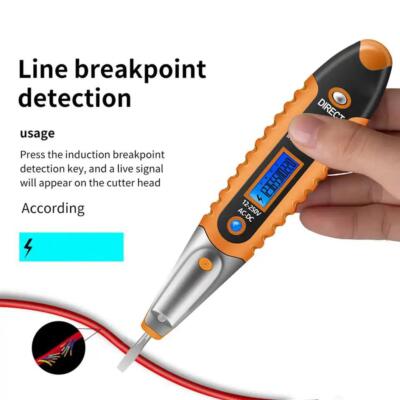 Elektrischer Spannungsprüfer Stift Schraubendreher AC berührungsloser Induktionstest Bleistift UK