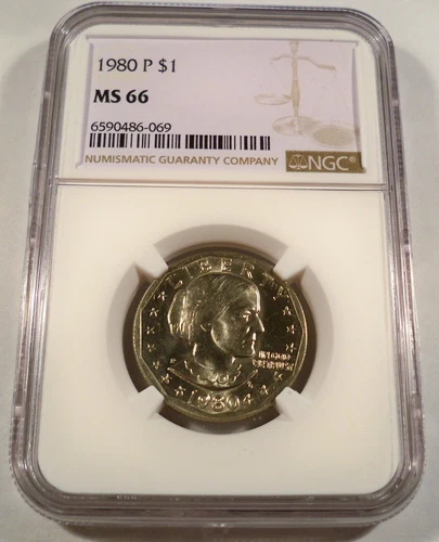 1980-P NGC MS66 SUSAN B ANTHONY DOLLAR $1 SBA MS 66