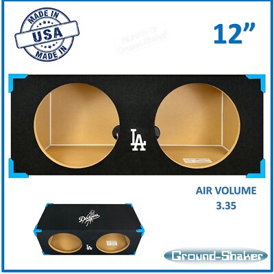 Dual Sealed X-Large 12'' Sub Box XL Subwoofer Enclosure Car Audio Ground-Shaker