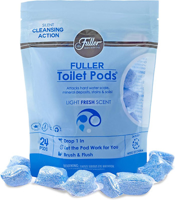 Toilet Bowl Cleaner Pods - Removes Odors, Soils & Stains - Fresh Scent - 12 Pods