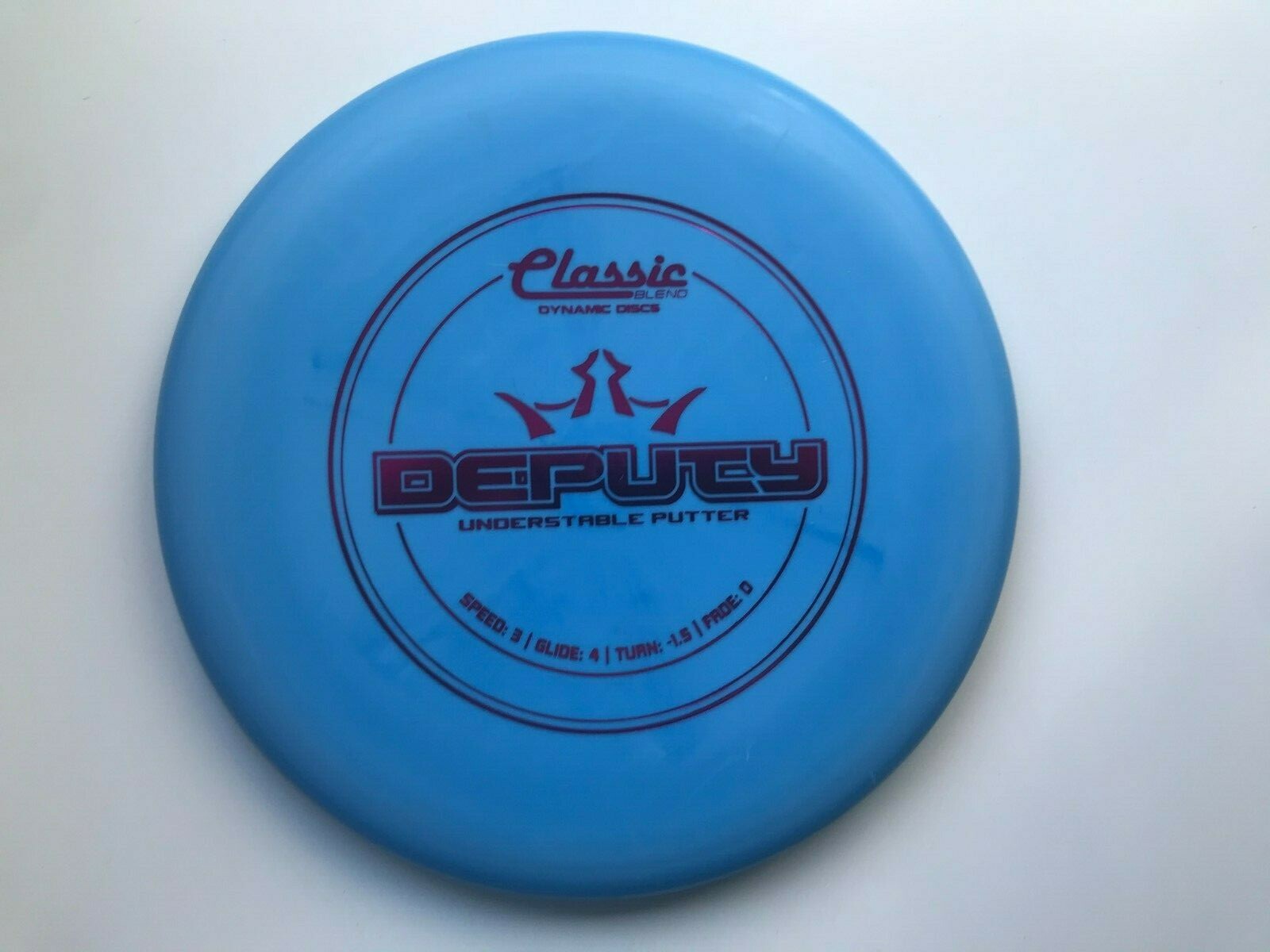 DISC GOLF DYNAMIC DISCS CLASSIC BLEND DEPUTY UNDERSTABLE PUTTER 173g