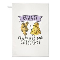 Beware VerrüCkte Mac Und KäSe Damen Geschirrtuch SpüLlappen Lustiger Witz Essen