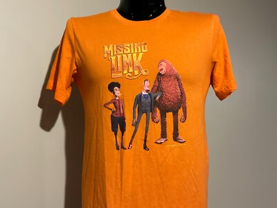 MISSING LINK rare animated movie promo t-shirt Medium Promotional 2019 Sasquatch