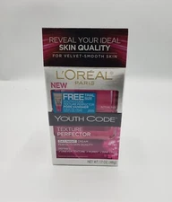 NEW L'Oréal Paris Youth Code Texture Perfector Day/Night Cream Moisturizer