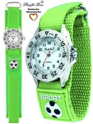 Fußballer Teure Uhren Hersteller Armbanduhr Kinder Jungen Fussball  Kinderuhr Sport Leuchtzeiger Lernuhr Grün Neu