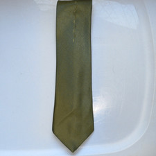 Vintage late 60s Wemlon by Wembley shiny blue green polyester tie