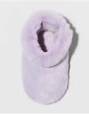 Cat Jack Toddler Girls Purple Dallas Fur Bootie Slippers Size XL 11/12