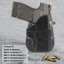M&P40 Shield M2.0 Holster Tactical Fit Smith & Wesson MP9 Shield 9mm 40 Holster