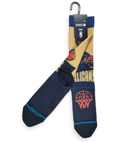 Stance NBA Graded Zion Williamson Pelicans Crew Socks Large Mens 9-13 - Picture 4 of 6